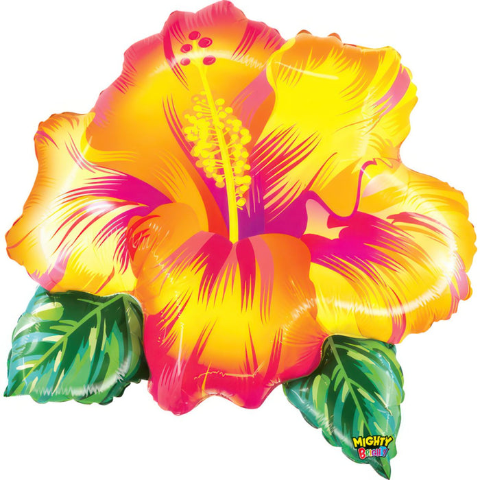 Hibiscus Flower Balloon - Helium Filled or Flat