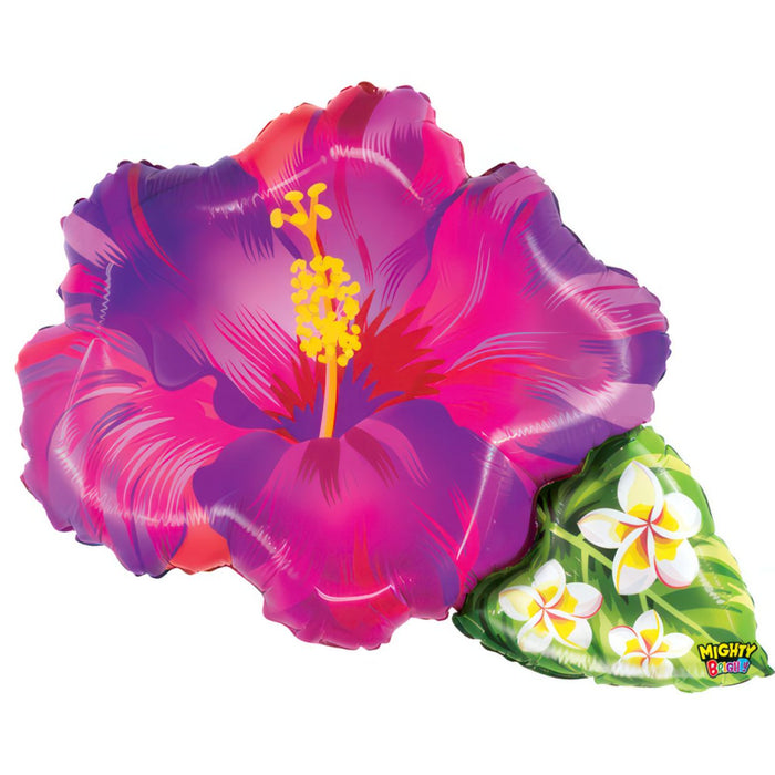 Purple Hibiscus Flower Balloon - Helium Filled or Flat