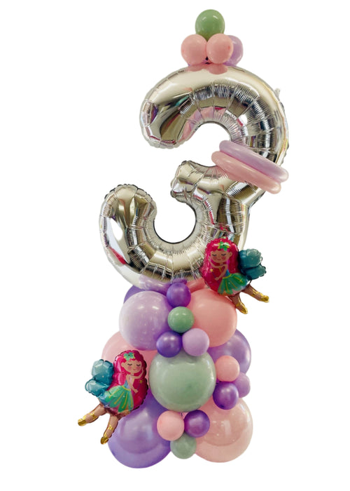 Fluttering Fairy Balloon Bouquet/Base- Choose Your Age