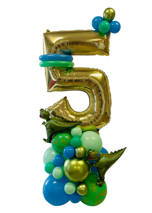 Dinosaur Themed Balloon Bouquet/Base - Choose Your age *BEST SELLER!*