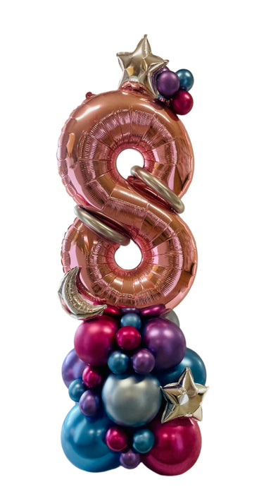 Outer Space Themed Balloon Bouquet/Base- Choose Your Age