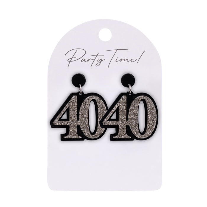40 Birthday Earrings