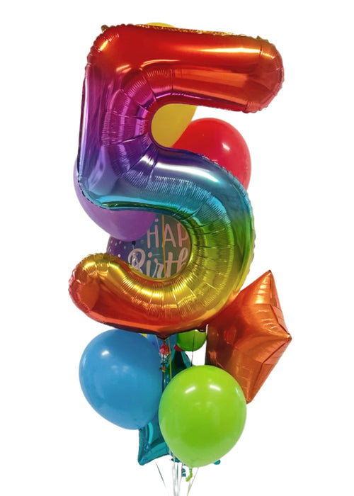 Jumbo Number Balloon Bouquet - Choose Your Age