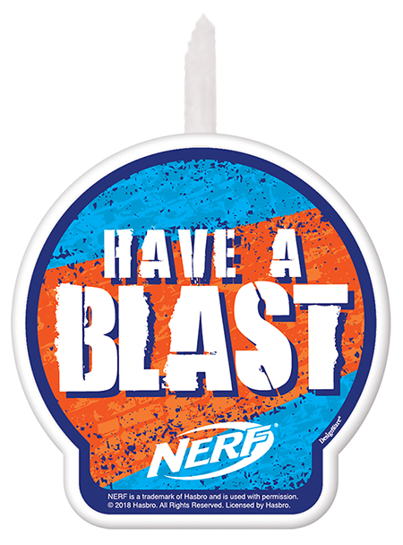 Nerf Birthday Candle
