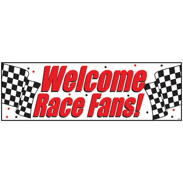 Racing Party Banner - Welcome Race Fans