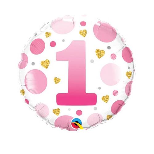 1st Birthday Pink Balloon / Bouquet
