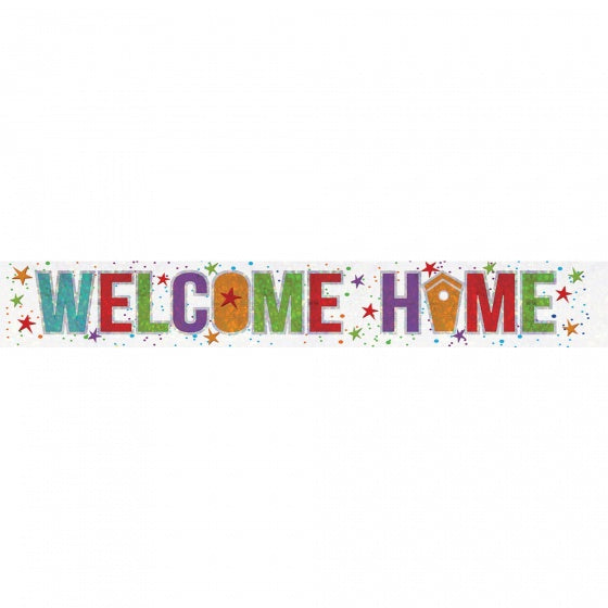 Welcome Home Holographic banner