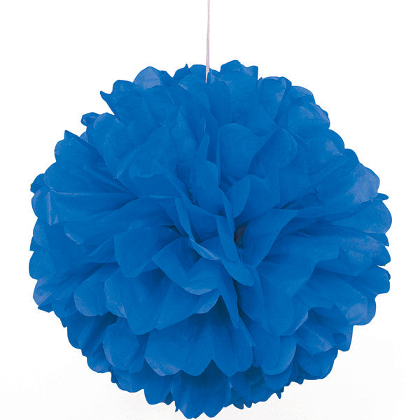 Tissue Paper Puff Ball | Blue | 40cm