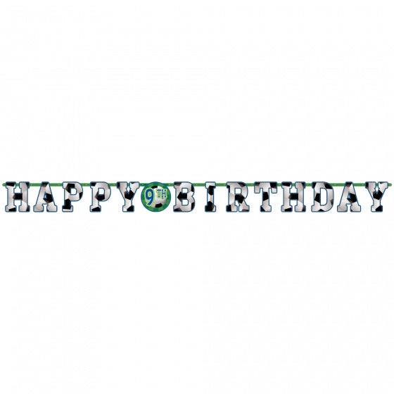 Happy Birthday Soccer Banner