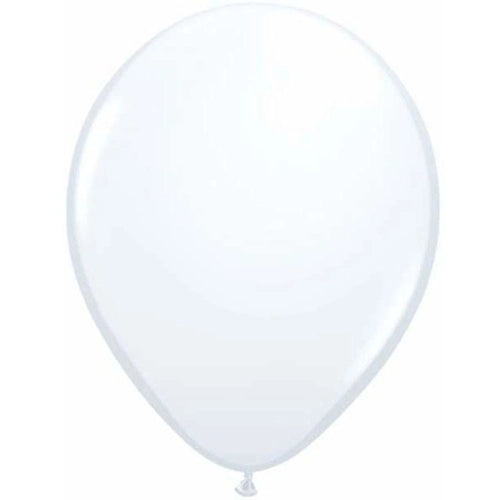 White | 5" Balloons | Pack | Flat
