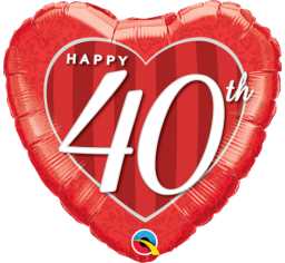 Happy 40th Foil Balloon