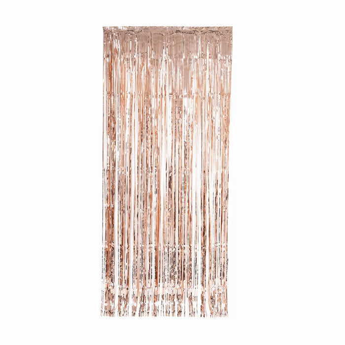Door Curtain Metallic Rose Gold FS