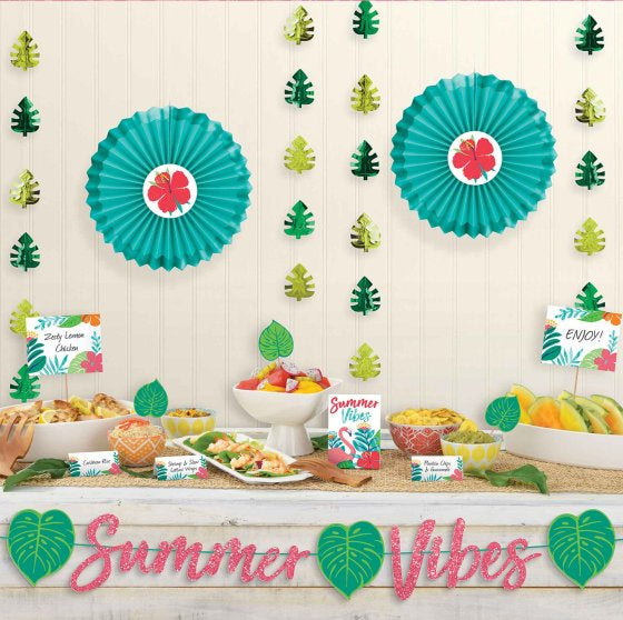 Tropical Jungle Summer Deluxe Buffet Decorations