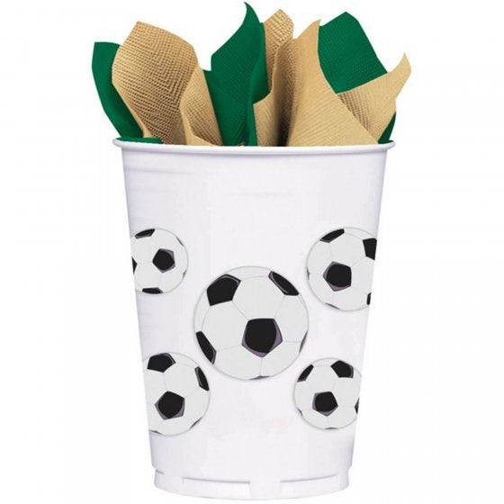 Soccer Plastic Cups 8pk
