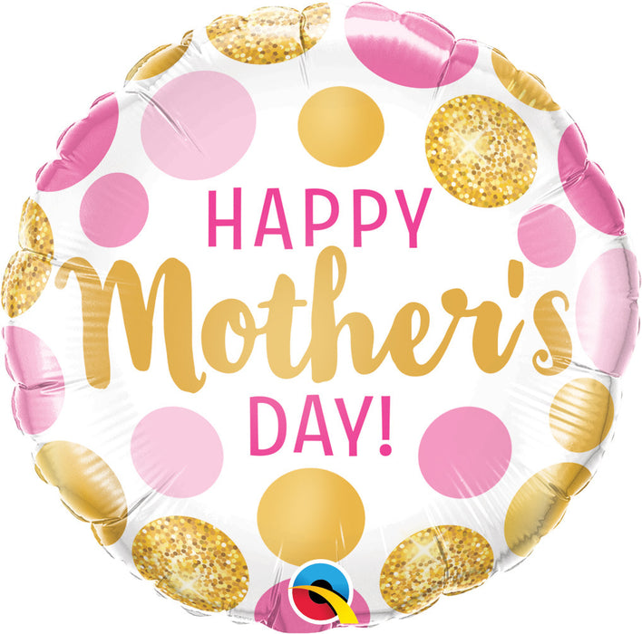 Mother Day Balloon Pink & Gold - Bouquet