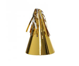 Gold Party Hats with Tassel Pk10