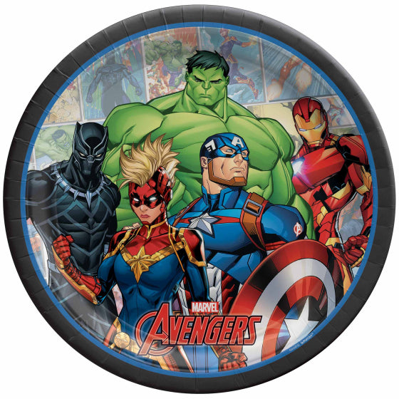 Avengers Plates 23cm Pk8