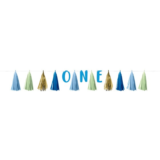 1st Birthday Boy One Tassel Garland