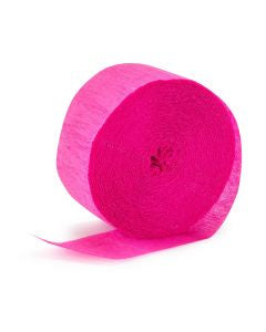 Hot Pink Streamers - Crepe Paper