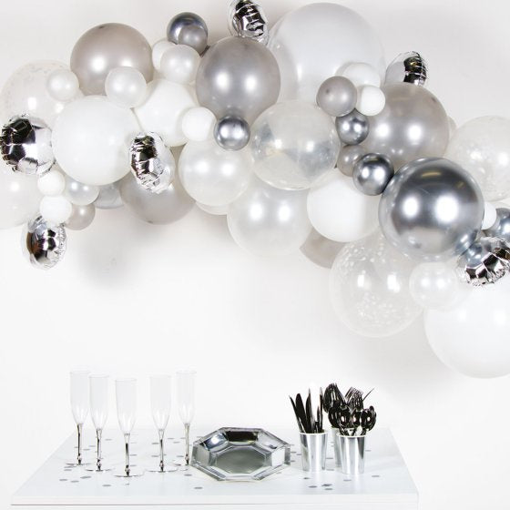 DIY Balloon Garland Kit | Silver