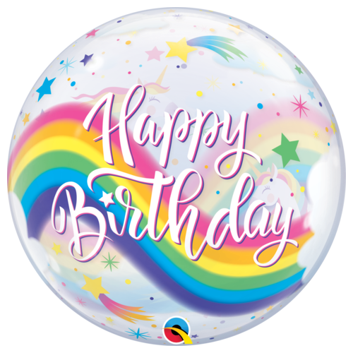Unicorn Bubble Balloon / Bouquet