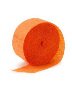 Orange Streamers - Crepe Paper