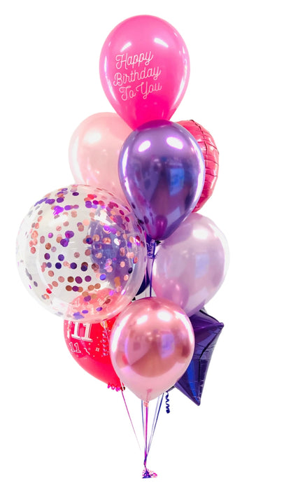 Birthday Confetti Balloon Bouquet - Choose Your Colours