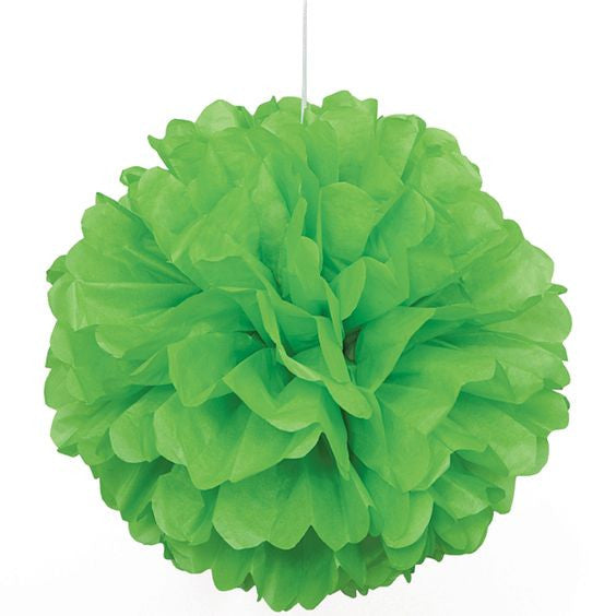 Tissue Paper Puff Ball | Lime Green | 40cm
