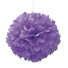 Tissue Paper Puff Ball | Purple | 40cm