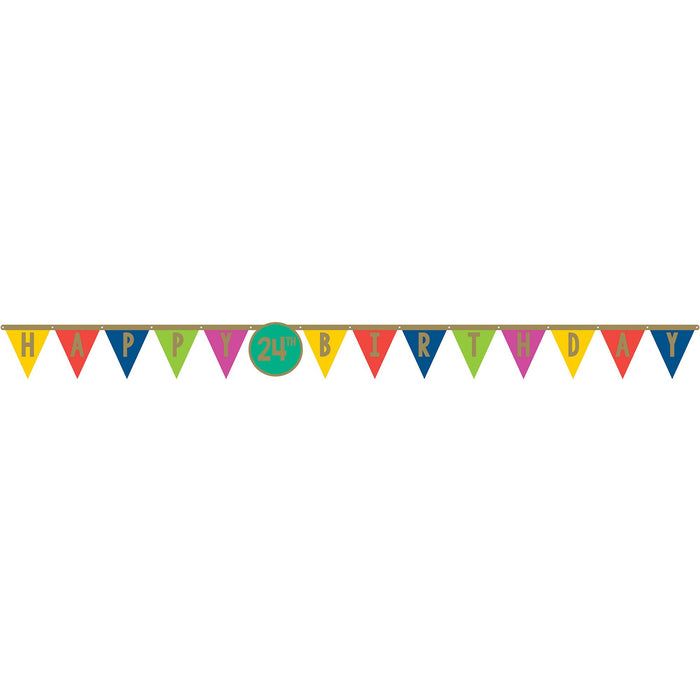 Happy Birthday Add and Age Jumbo Banner