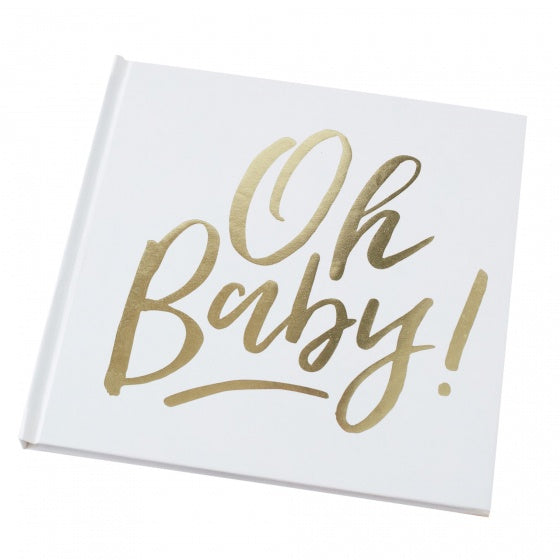 Oh Baby Gold Foiled Guest Book