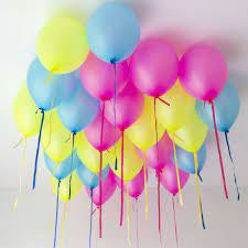 Neon Ceiling Helium Balloons - Singles or Packs