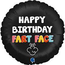 Happy Birthday Fart Face Balloon / Bouquet