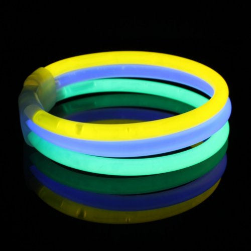 Tripe Wide Glow Stick Bracelet 1pc
