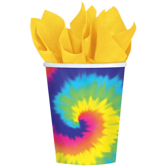 Tie Dyed Paper Cups Pk8