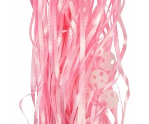 Balloon Ribbon with Clips Pk25 ~ LIGHT PINK