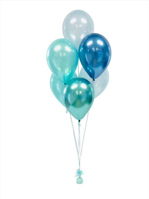Green and Blue Balloon Arrangement
