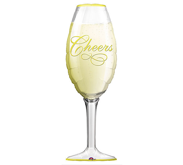 Champagne Glass Cheers Foil Balloon