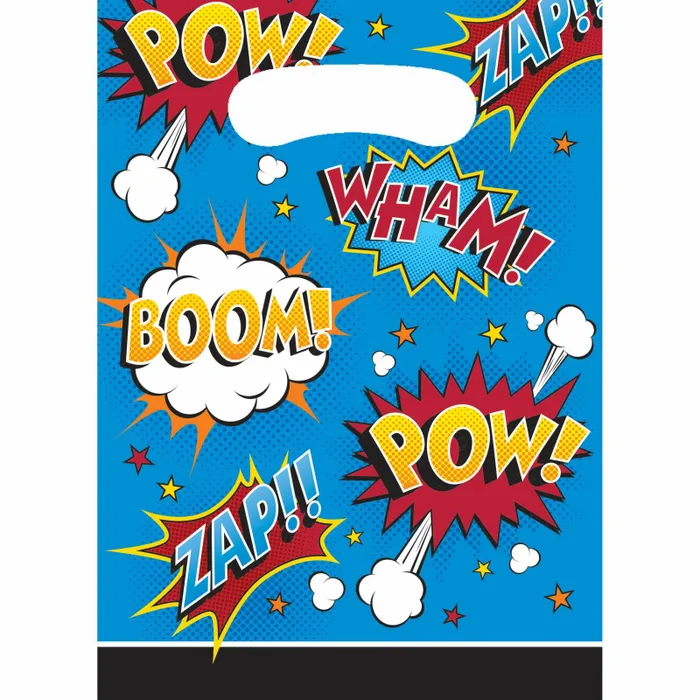 Superhero Party Loot Bags 8pk