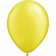 Yellow Balloons Pearl  ~ Singles ~ Pack ~ Helium Filled ~ Flat