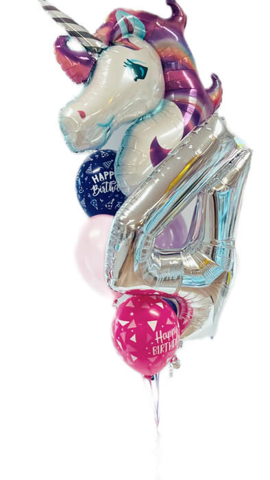 Unicorn Balloon Bouquet - Choose Your Colours & Age