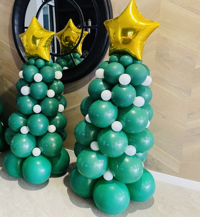 Christmas Tree Balloon Pillar