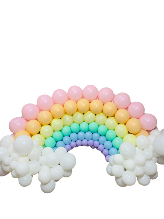 Pastel Rainbow Balloon Decor - Large