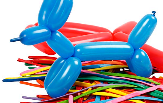 animal making balloons
