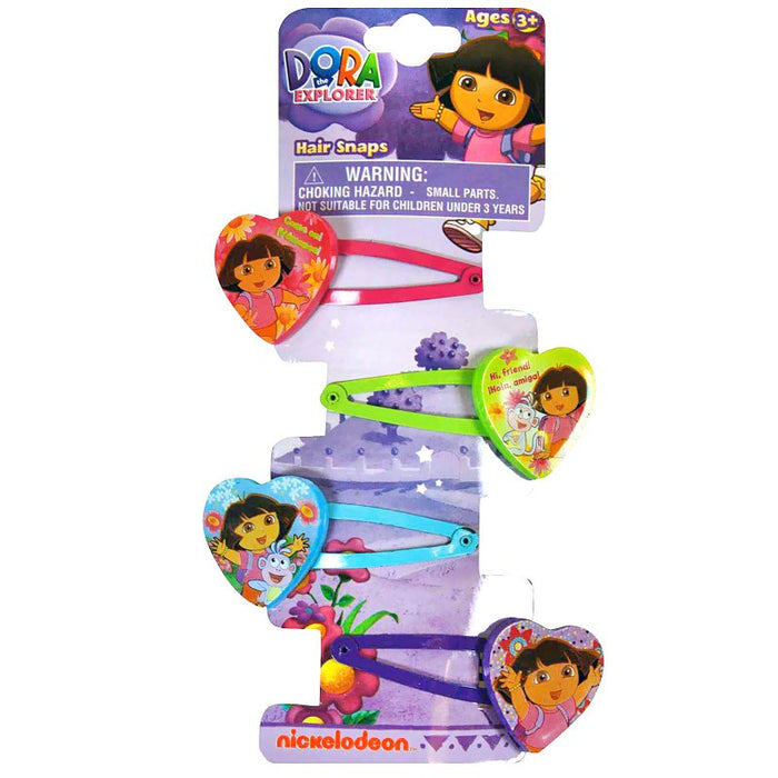 Dora The Explorer Hair Clips -4pk