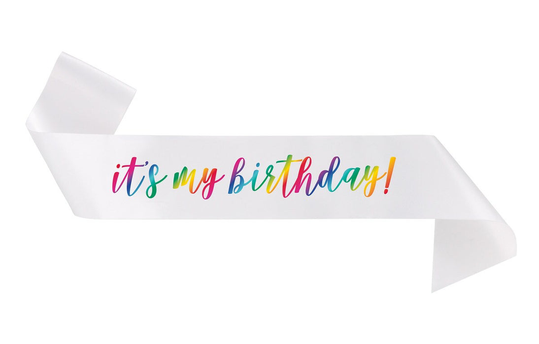 Birthday Sash - Rainbow