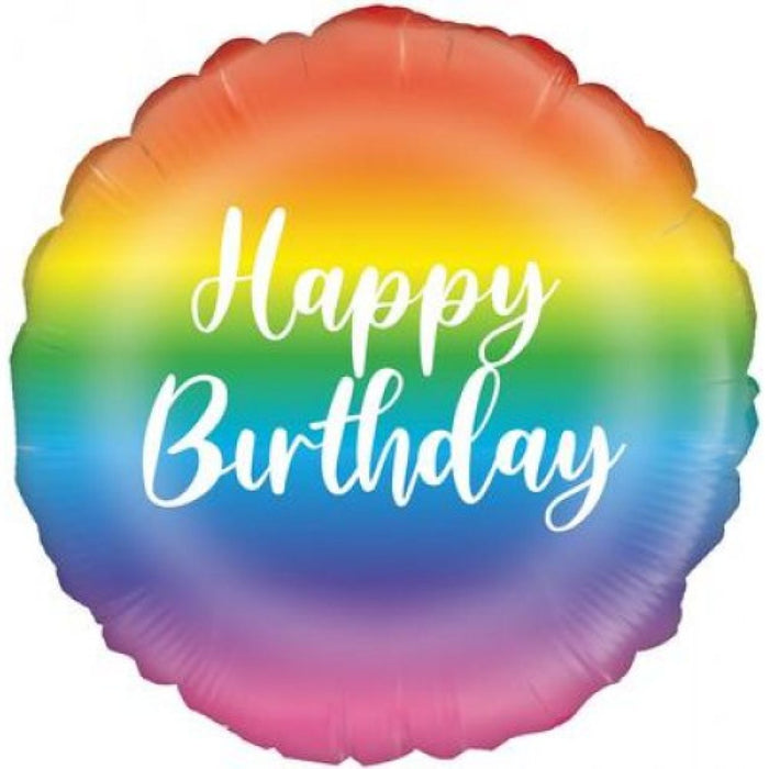 Happy Birthday Rainbow Foil Balloon / Bouquet