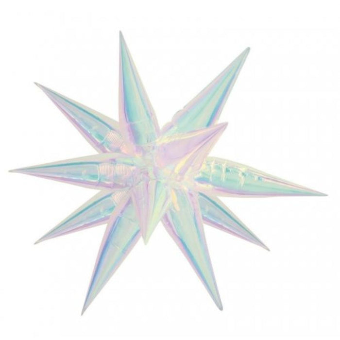 Starburst Foil Balloon Iridescent - 26" / 65cm