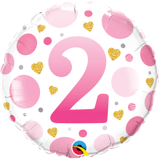 2nd Birthday balloon - Pink