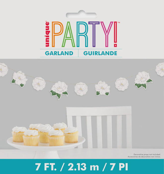 Garden Party Paper Flower Garland